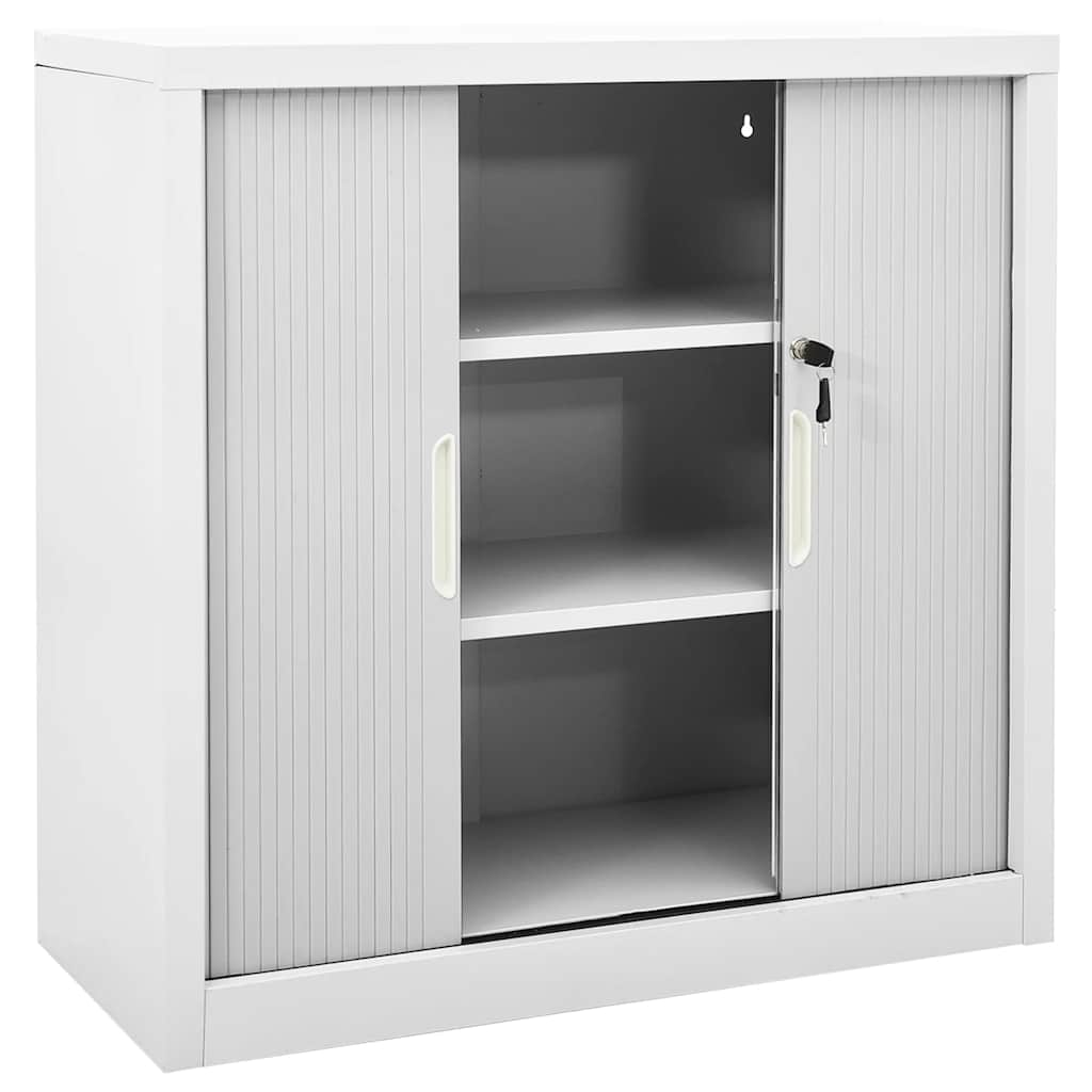 Ormarić s kliznim vratima sivi 90 x 40 x 90 cm čelični