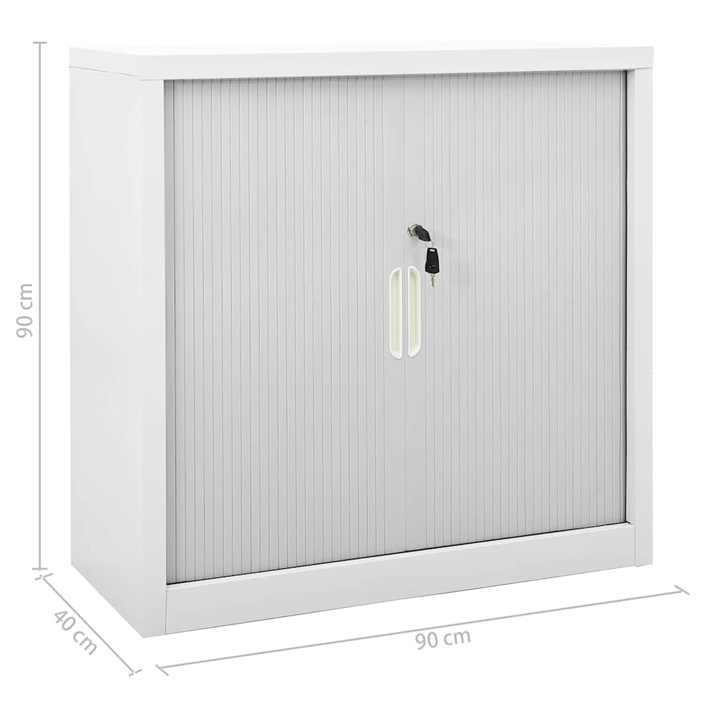 Ormarić s kliznim vratima sivi 90 x 40 x 90 cm čelični
