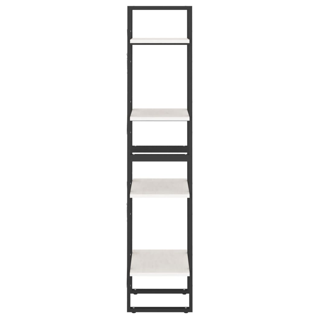 Ormarić za knjige s 4 razine bijeli 40x30x140 cm od borovine