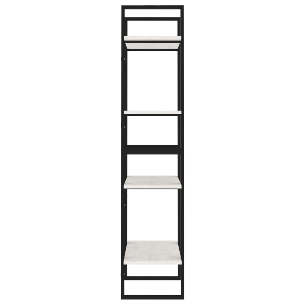 Ormarić za knjige s 4 razine bijeli 60x30x140 cm od borovine