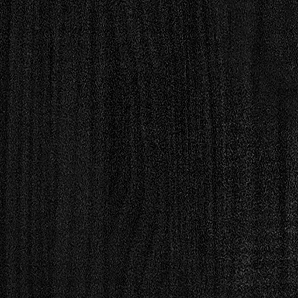 Ormarić za knjige s 2 razine crni 100 x 30 x 70 cm od borovine