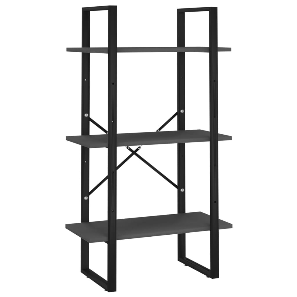 Police za pohranu sive 60 x 30 x 105 cm konstruirano drvo