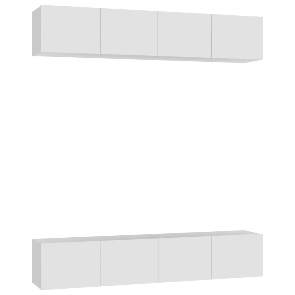 TV ormarići 4 kom bijeli 80 x 30 x 30 cm od konstruiranog drva