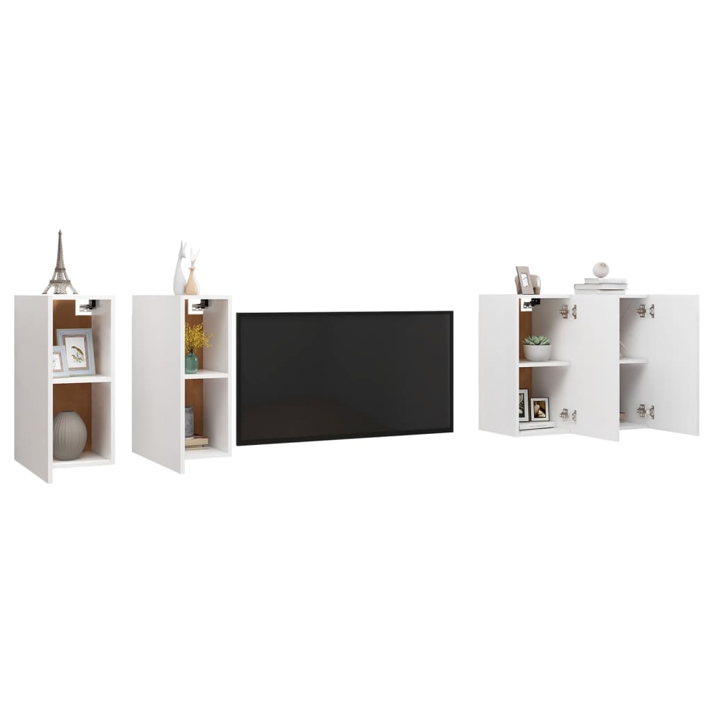 TV ormarići 4 kom bijeli 30,5 x 30 x 60 cm konstruirano drvo