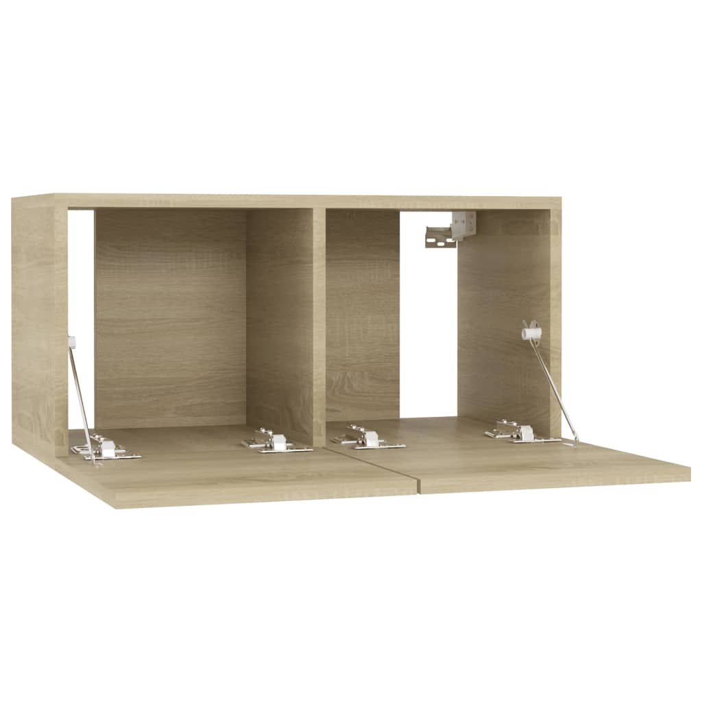 TV ormarići 4 kom boja hrasta 60 x 30 x 30 cm konstruirano drvo