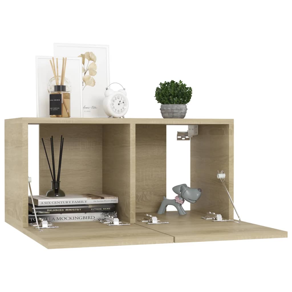 TV ormarići 4 kom boja hrasta 60 x 30 x 30 cm konstruirano drvo