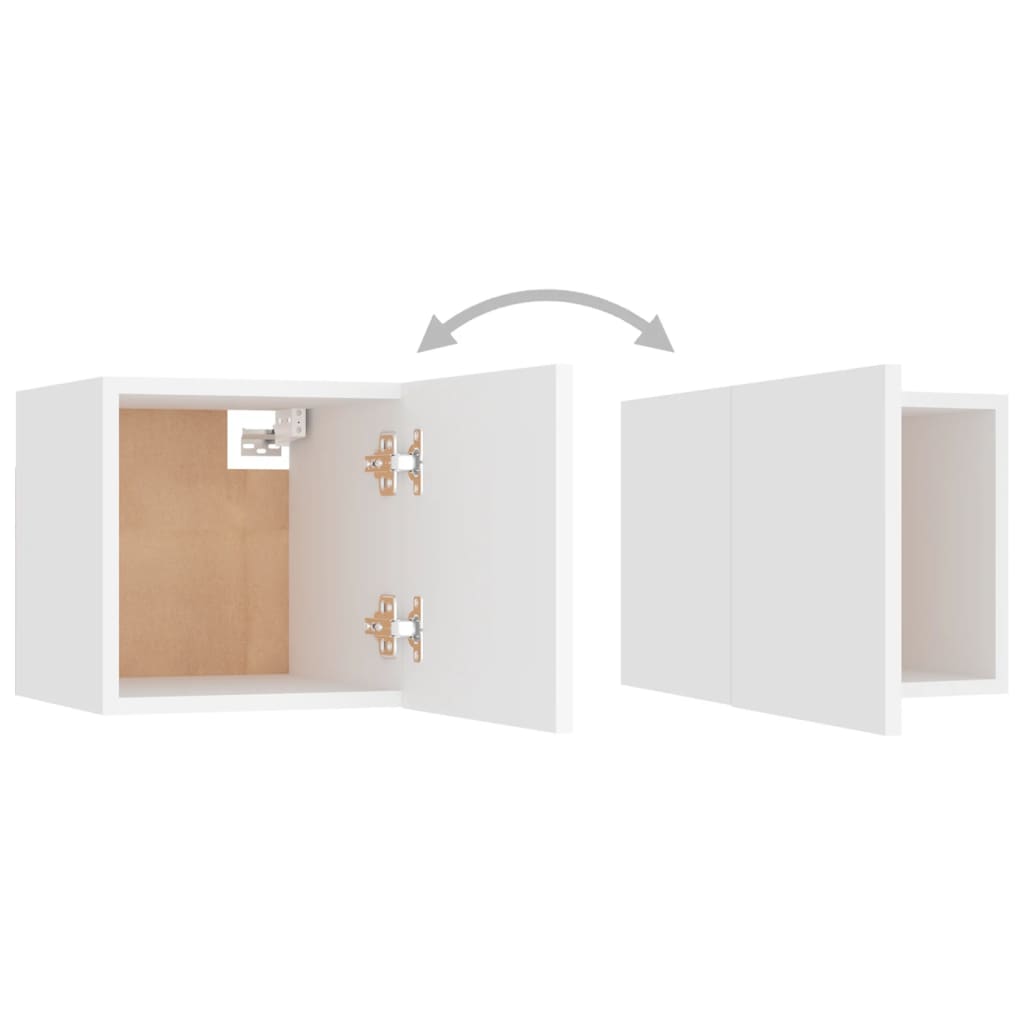 Noćni ormarić bijeli 30,5 x 30 x 30 cm od konstruiranog drva