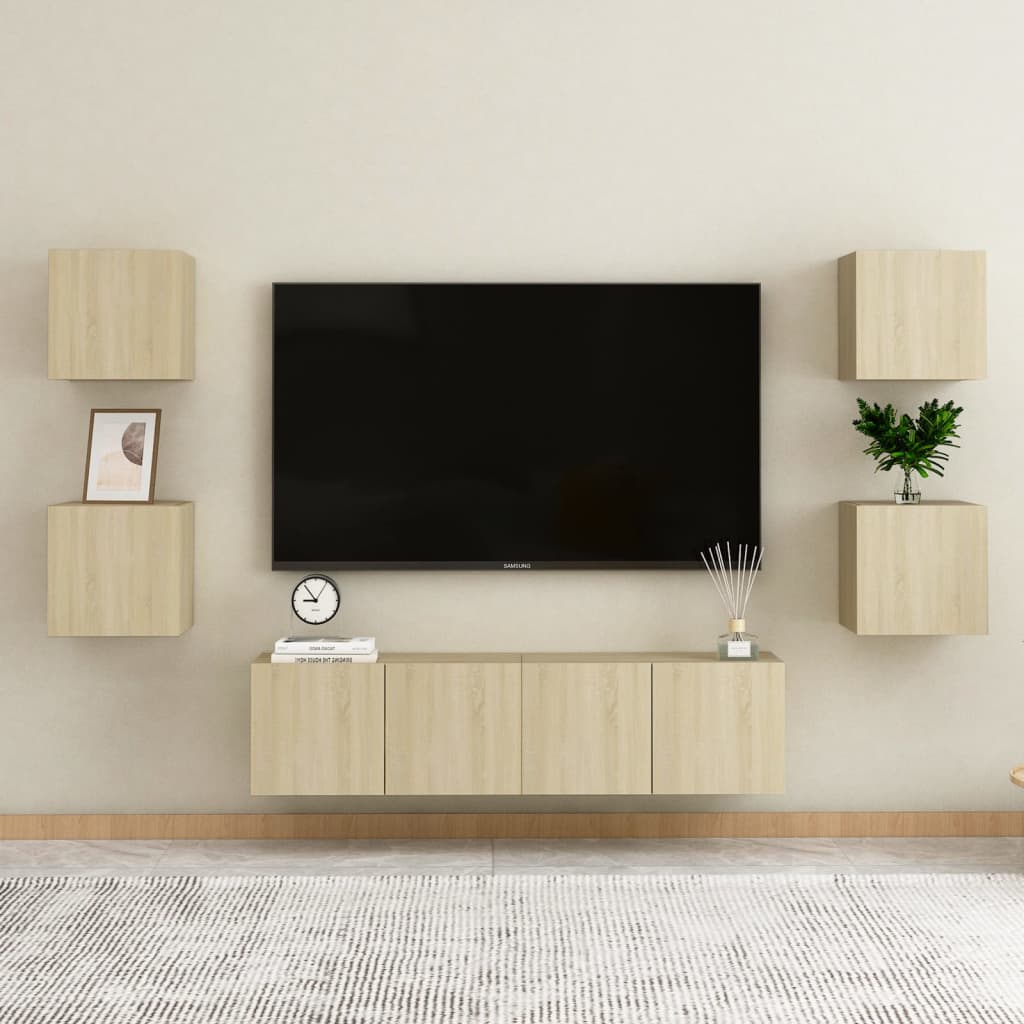 Noćni ormarić 2 kom boja hrasta 30,5x30x30 cm konstruirano drvo