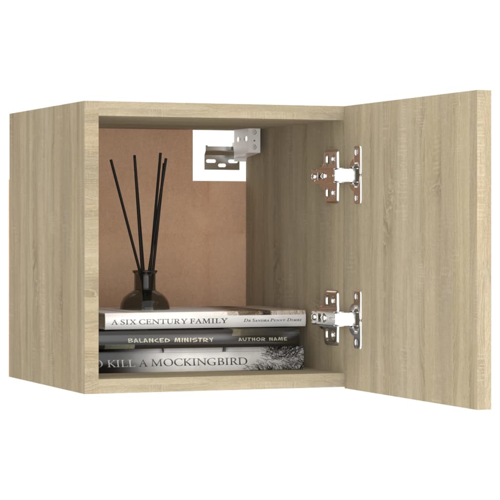 Noćni ormarić 2 kom boja hrasta 30,5x30x30 cm konstruirano drvo
