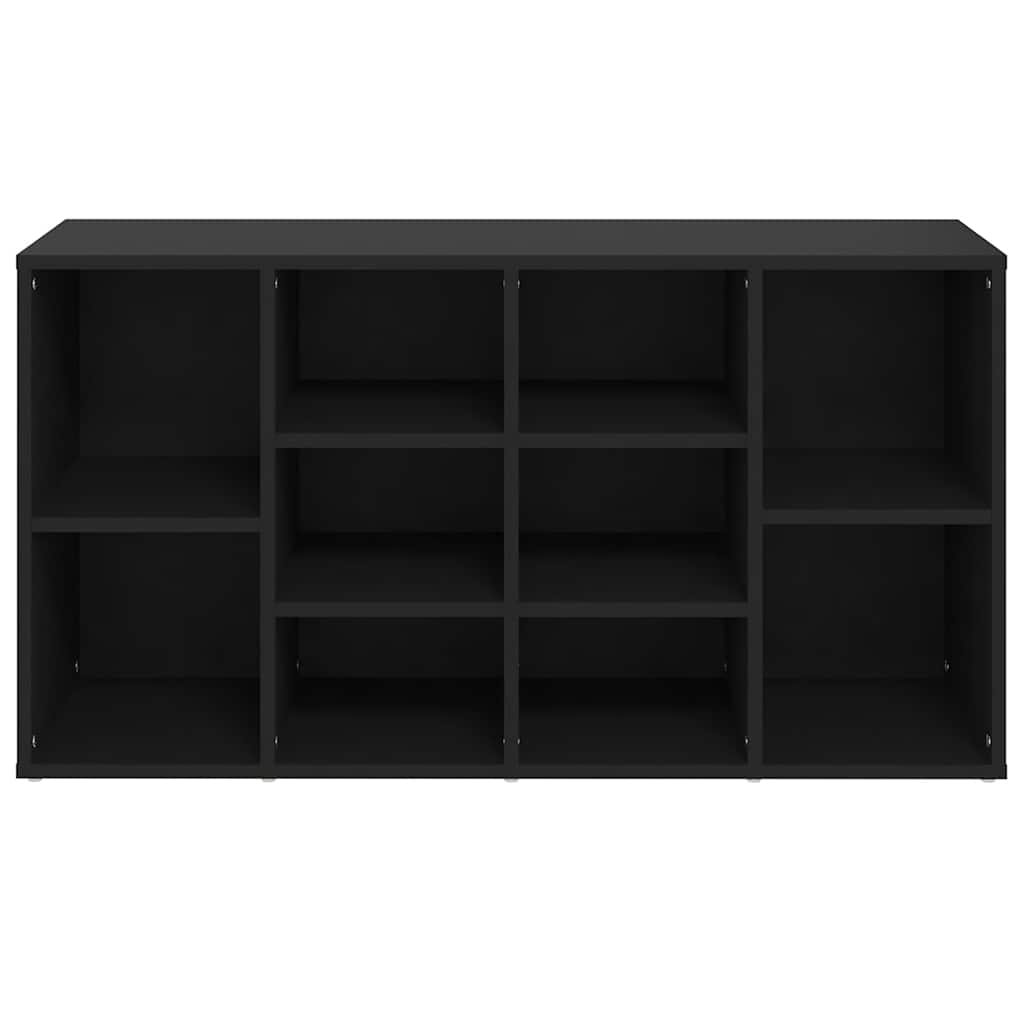 Klupa za cipele crna 103 x 30 x 55 cm od konstruiranog drva