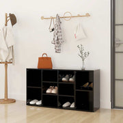 Klupa za cipele crna 103 x 30 x 55 cm od konstruiranog drva