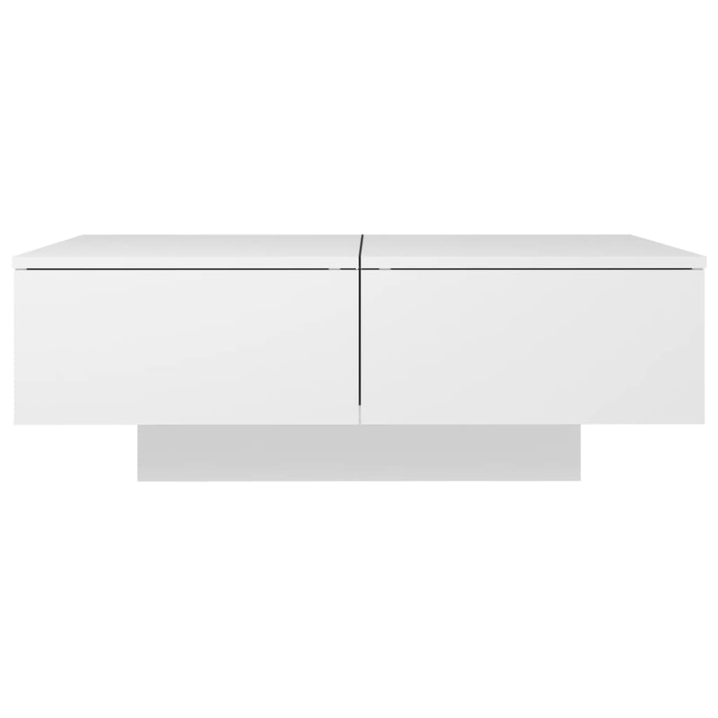 Stolić za kavu bijeli 90 x 60 x 31 cm od konstruiranog drva