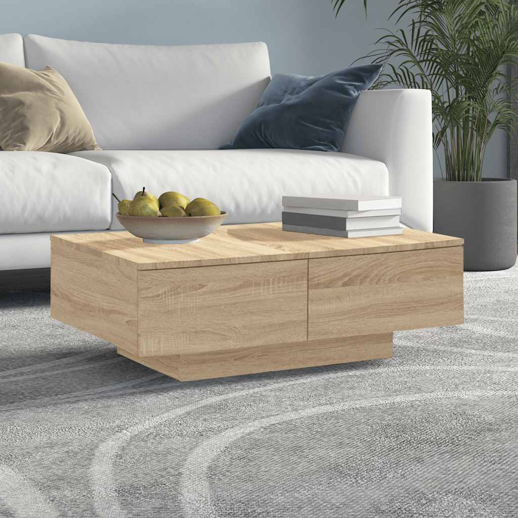 Stolić za kavu boja hrasta sonome 90x60x31 cm konstruirano drvo