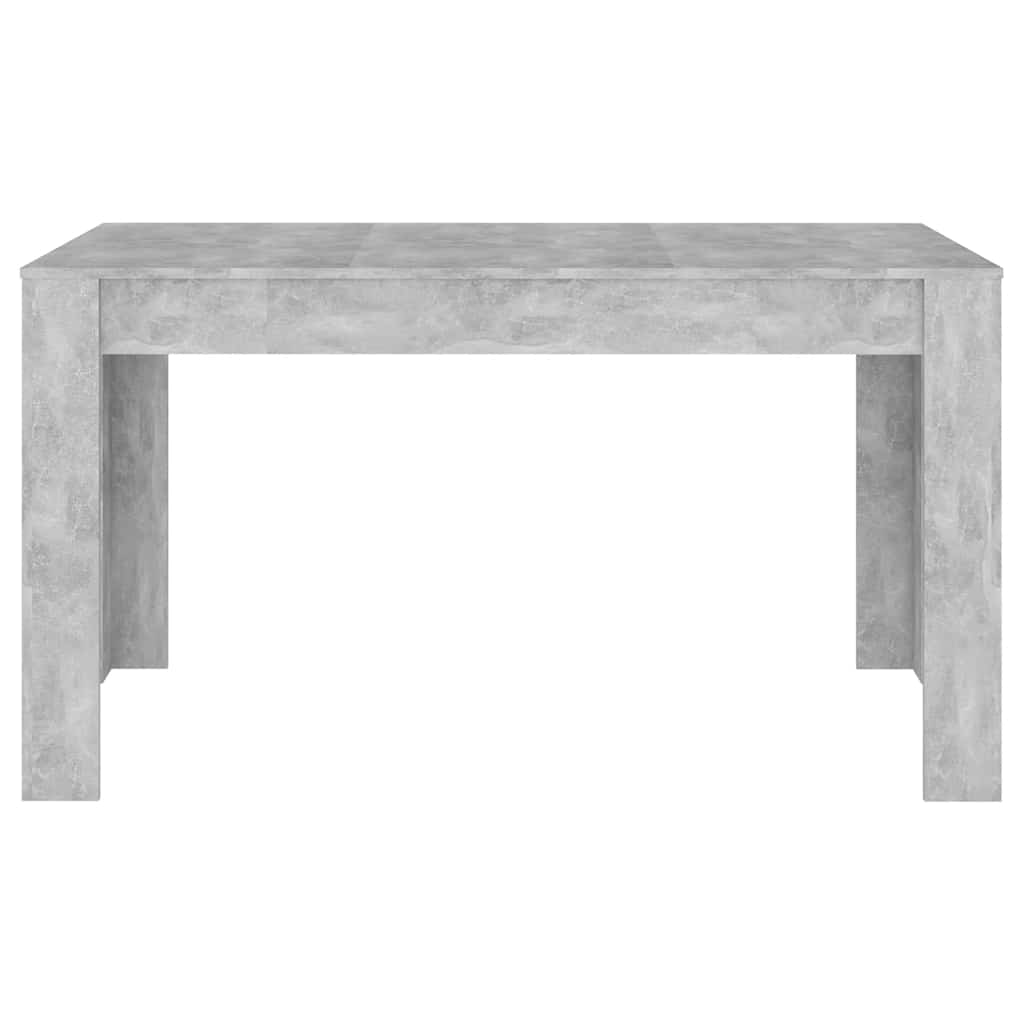 Blagovaonski stol siva boja betona 140x74,5x76 cm od iverice