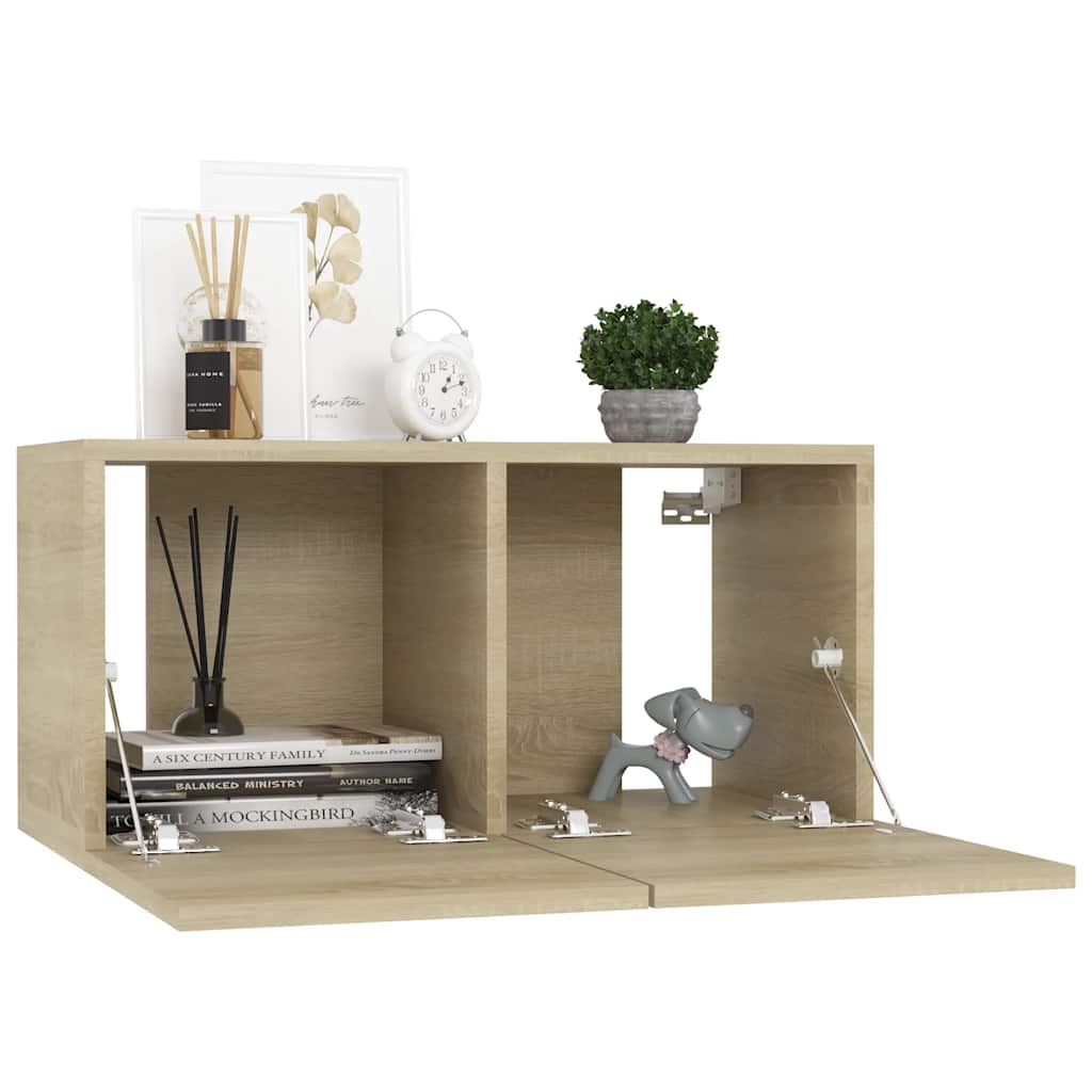 Viseći TV ormarići 3 kom boja hrasta sonome 60 x 30 x 30 cm
