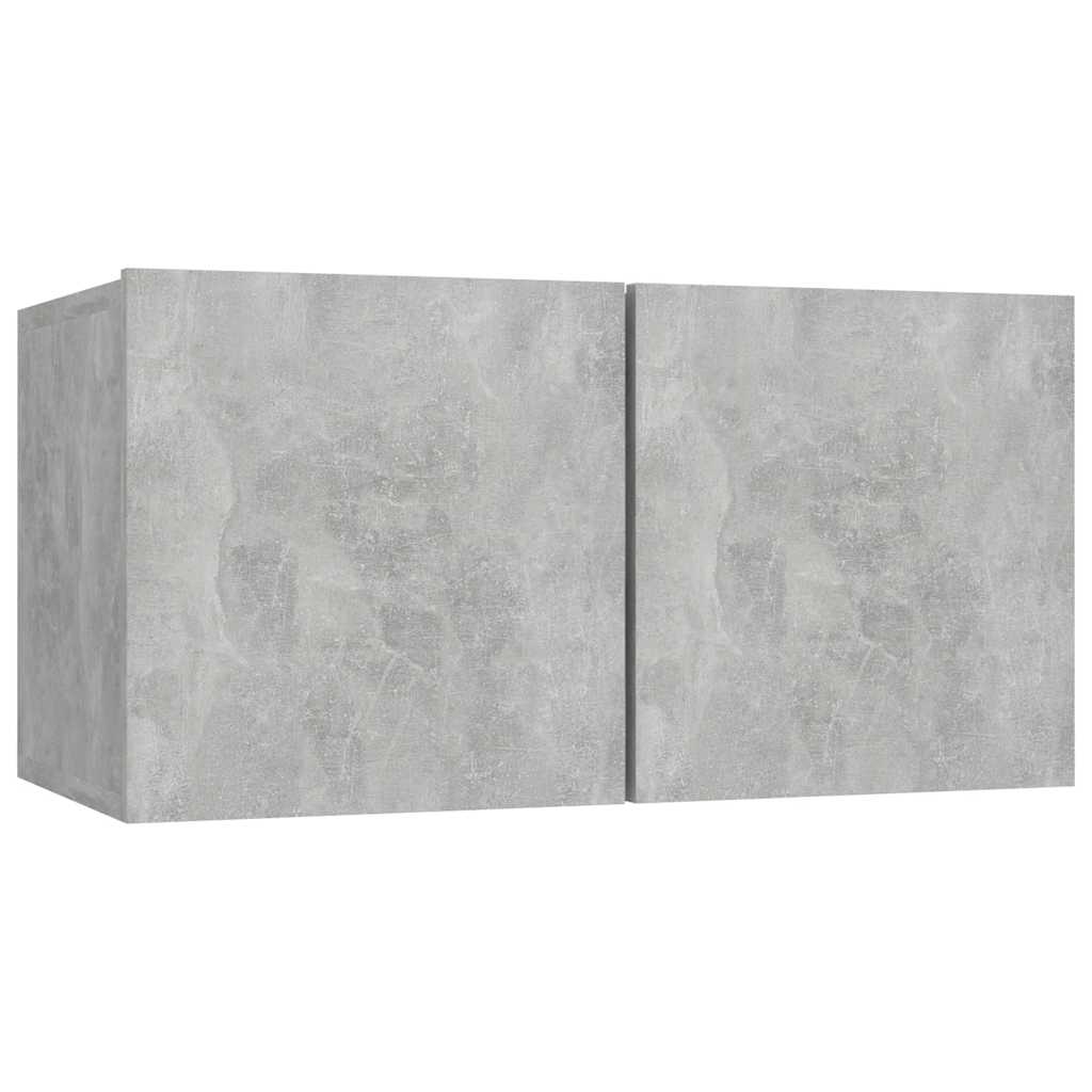 Viseći TV ormarići 3 kom siva boja betona 60 x 30 x 30 cm