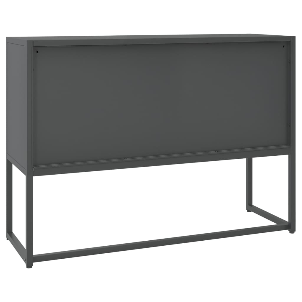 Komoda antracit 105 x 35 x 75 cm čelična