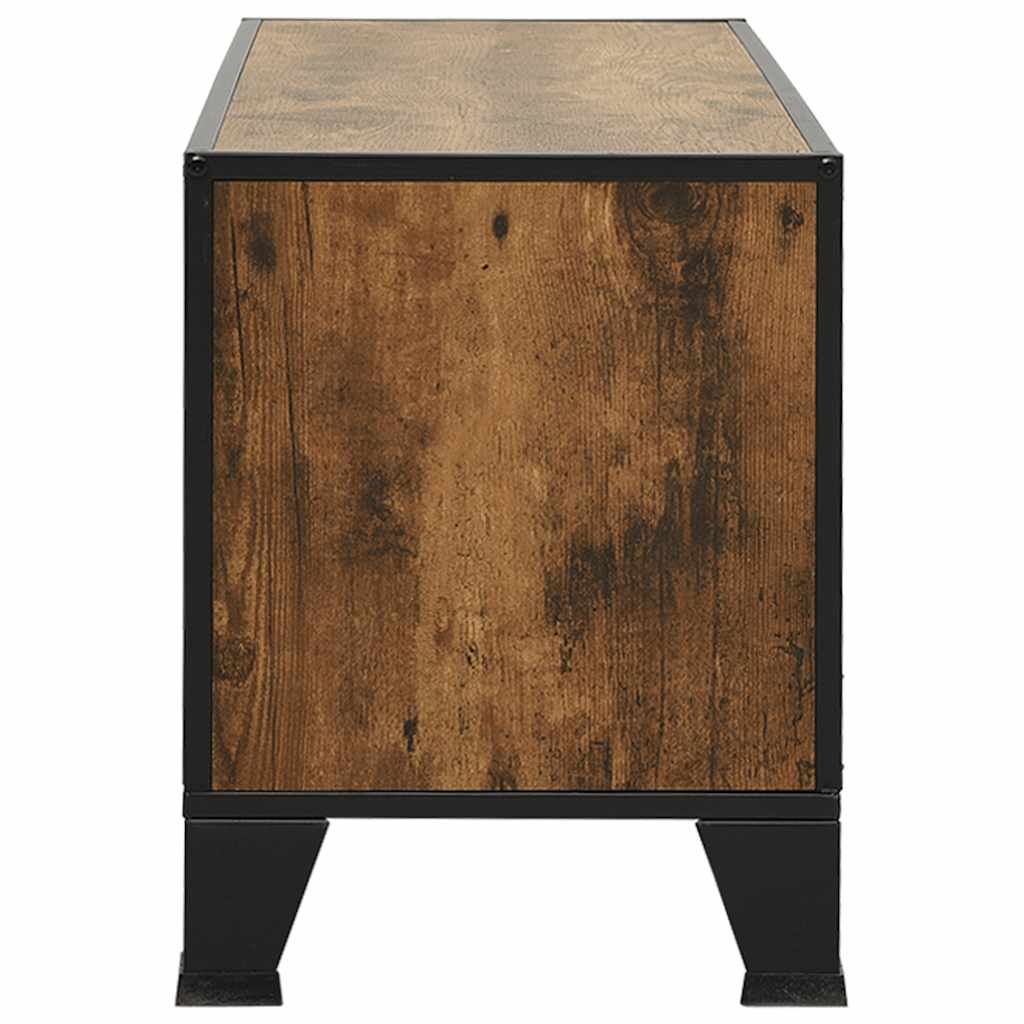 TV ormarić rustični smeđi 105 x 36 x 47 cm od metala i MDF-a