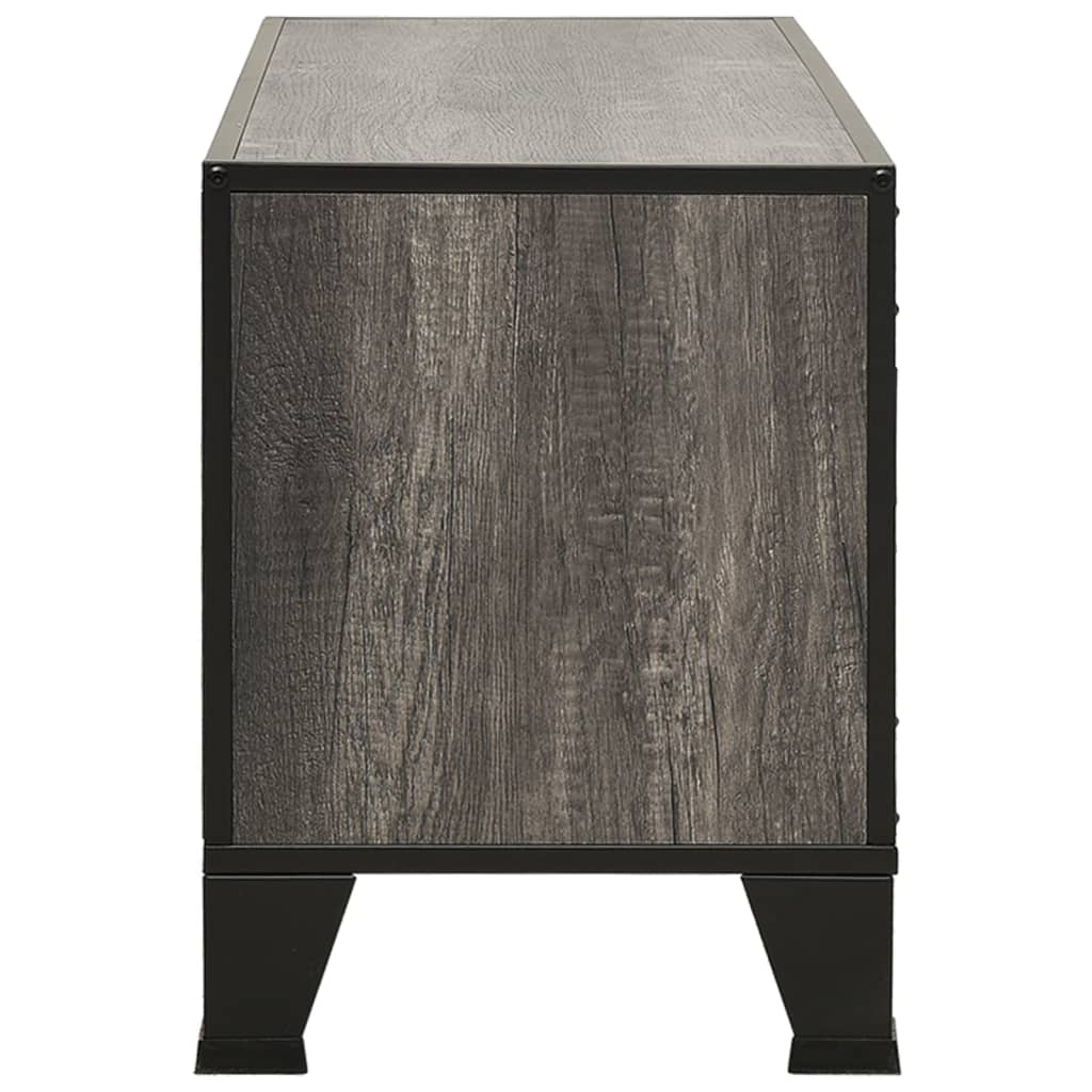 TV ormarić sivi 105 x 36 x 47 cm od metala i MDF-a