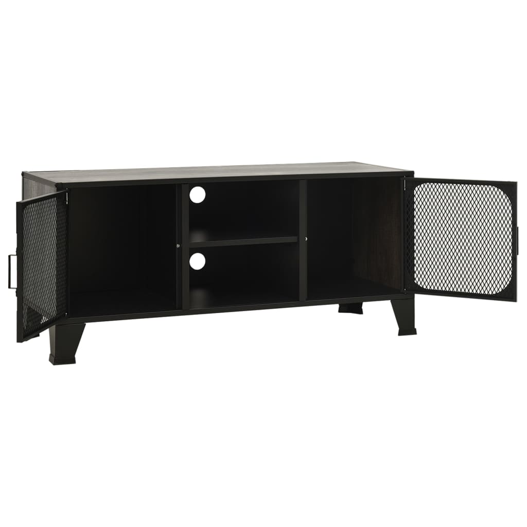TV ormarić sivi 105 x 36 x 47 cm od metala i MDF-a