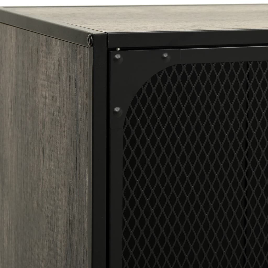 TV ormarić sivi 105 x 36 x 47 cm od metala i MDF-a