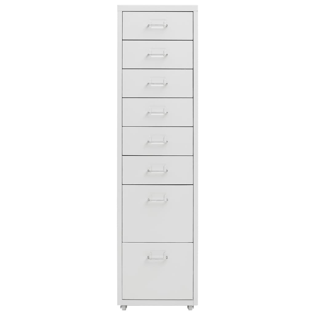Mobilni ormarić za spise sivi 28 x 41 x 109 cm metalni