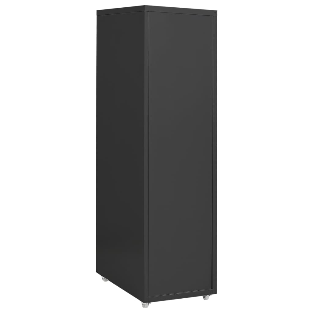 Mobilni ormarić za spise antracit 28 x 41 x 109 cm metalni