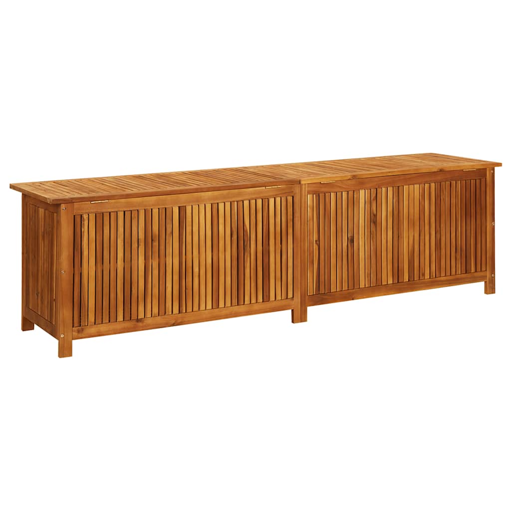 Vrtna kutija za pohranu 200 x 50 x 58 cm masivno bagremovo drvo