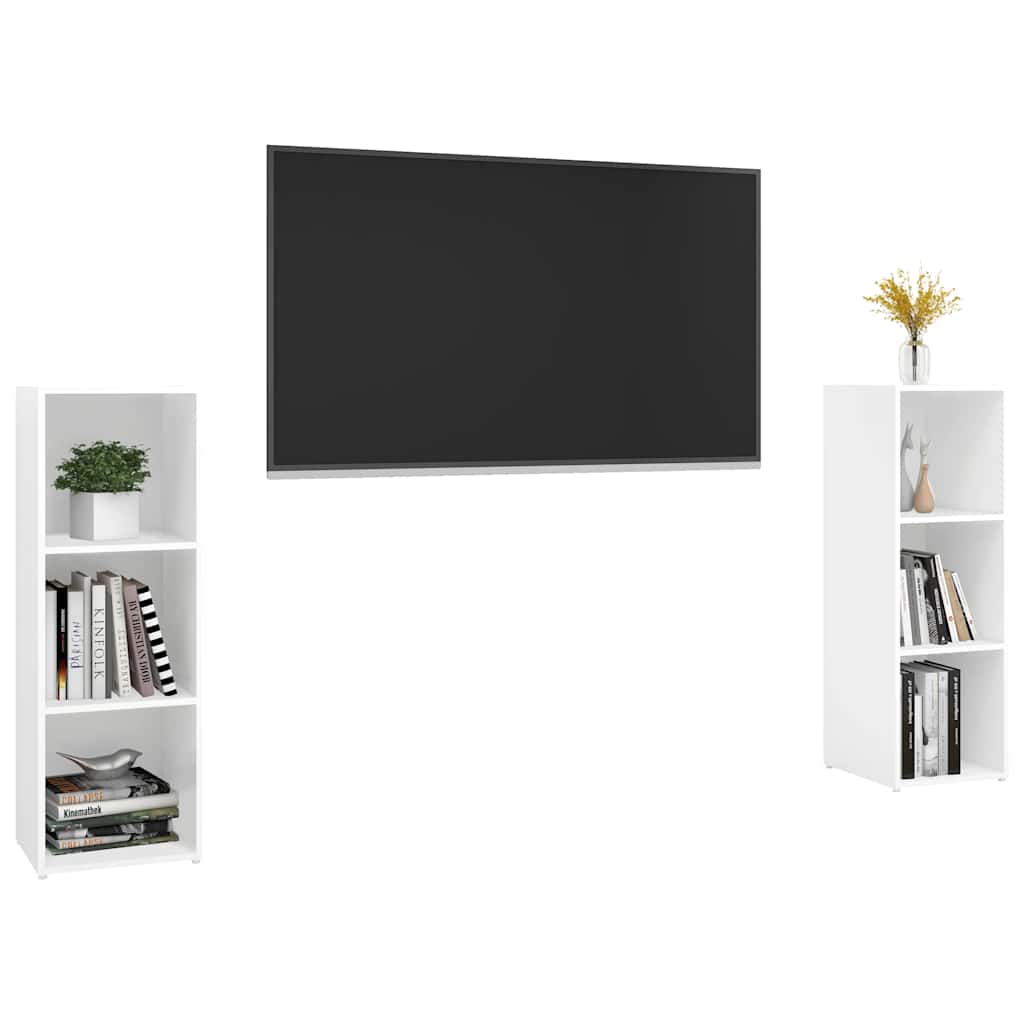 TV ormarići 2 kom bijeli 107 x 35 x 37 cm konstruirano drvo