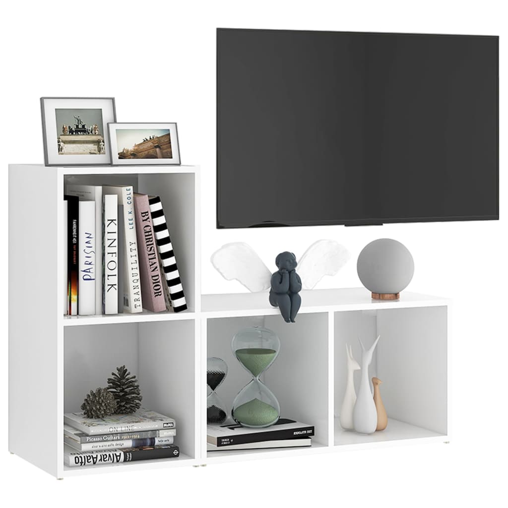 TV ormarići 2 kom bijeli 72 x 35 x 36,5 cm konstruirano drvo