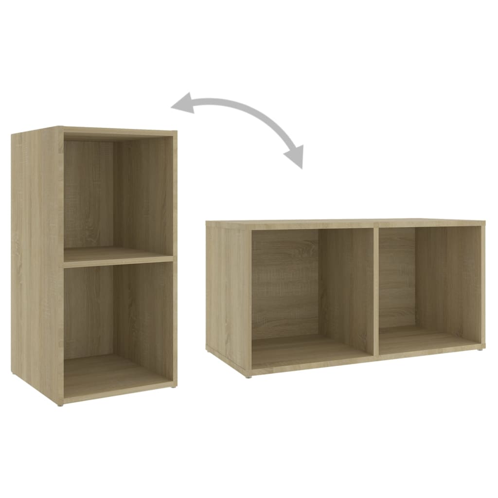 TV ormarići 2 kom boja hrasta 72x35x36,5 cm konstruirano drvo