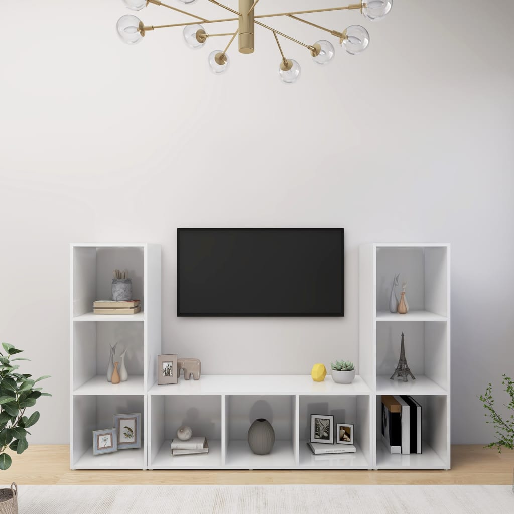 | TV ormar | 3 pcs 37 x 35 x 107.5 cm