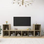TV ormarići 4 kom boja hrasta 72x35x36,5 cm konstruirano drvo