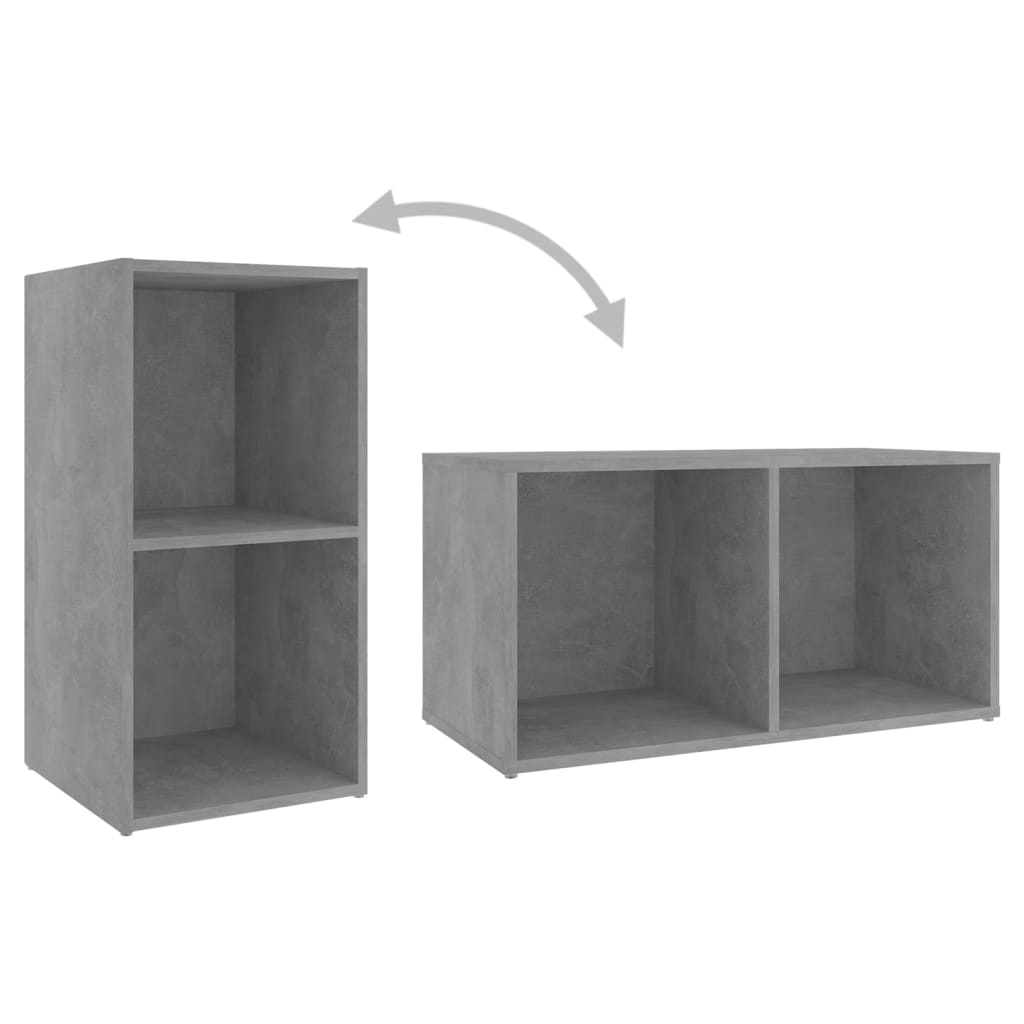 TV ormarići 4 kom boja betona 72x35x36,5 cm konstruirano drvo