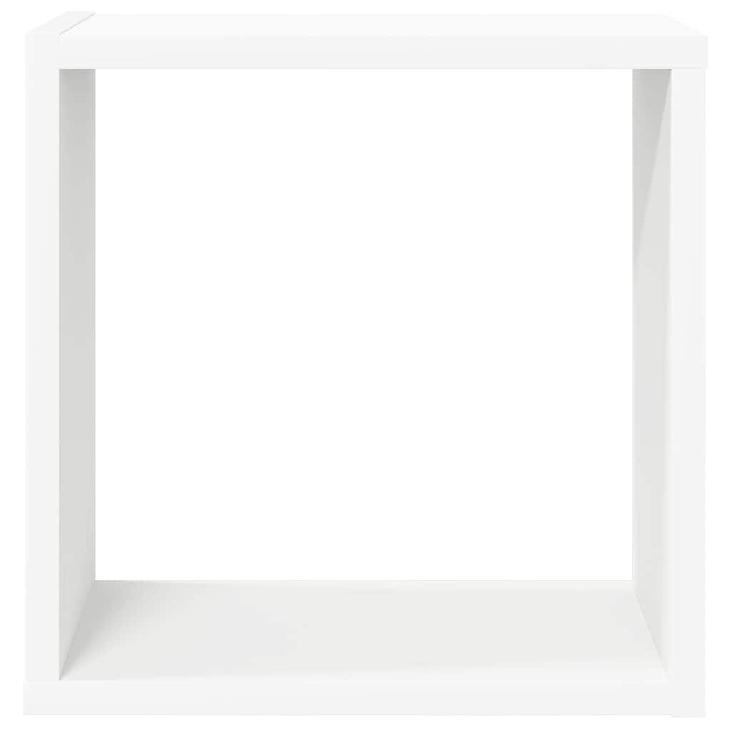 Kockaste zidne police 6 kom bijele 30 x 15 x 30 cm