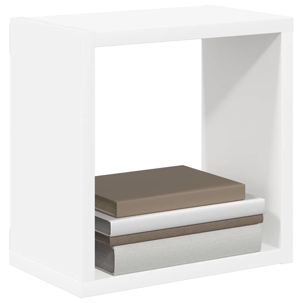 Kockaste zidne police 6 kom sive 26 x 15 x 26 cm