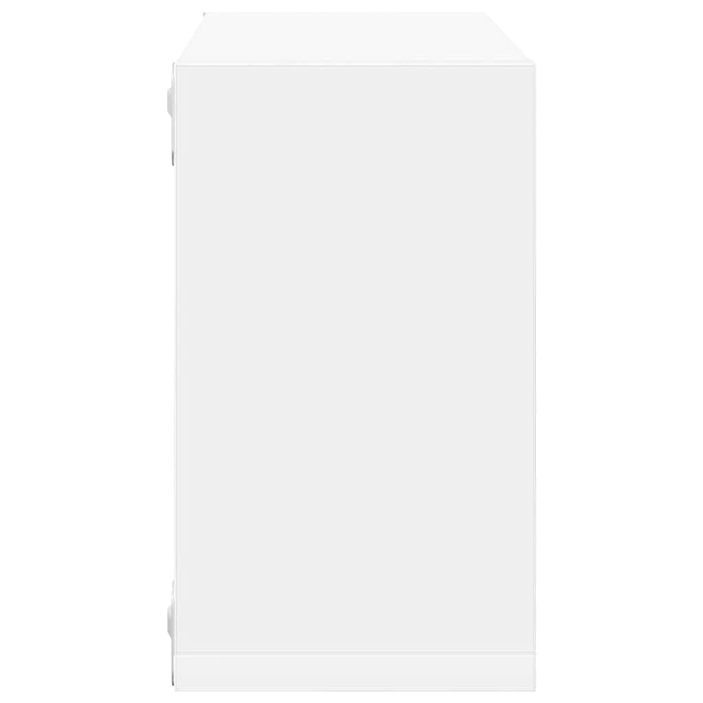 Kockaste zidne police 6 kom sive 26 x 15 x 26 cm