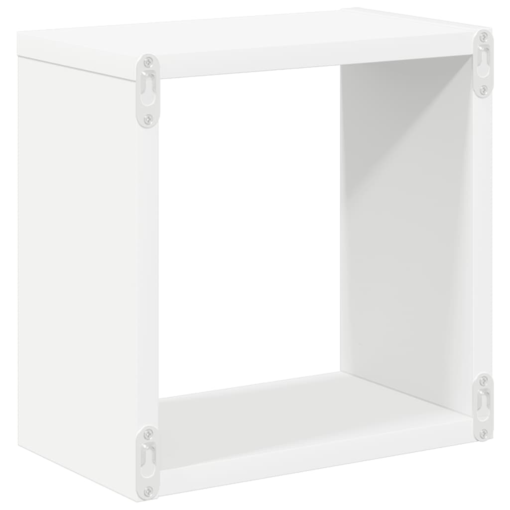 Kockaste zidne police 6 kom sive 26 x 15 x 26 cm