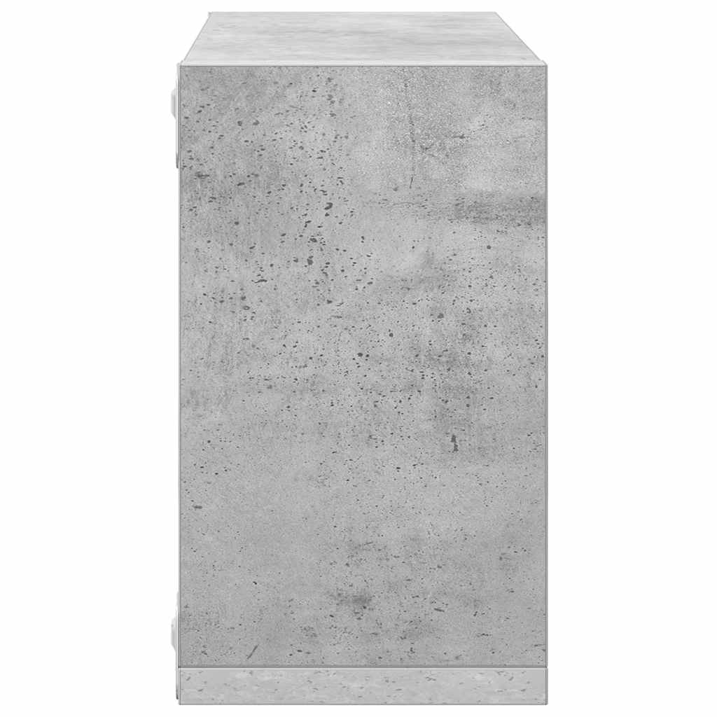 Kockaste zidne police 4 kom siva boja betona 26 x 15 x 26 cm