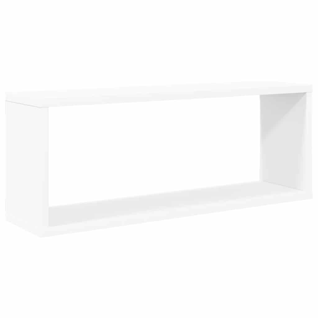 Kockaste zidne police 6 kom bijele 60 x 15 x 23 cm drvene