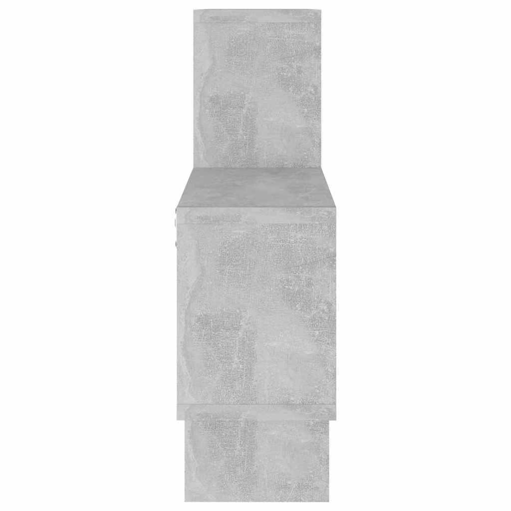 Zidne police u obliku automobila boja betona 82x15x51 cm drvene