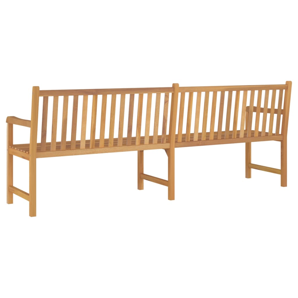 Vrtna klupa 228 cm od masivne tikovine