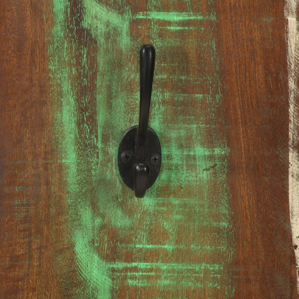 Zidne vješalice za kapute 2 kom 36x3x110 cm od obnovljenog drva