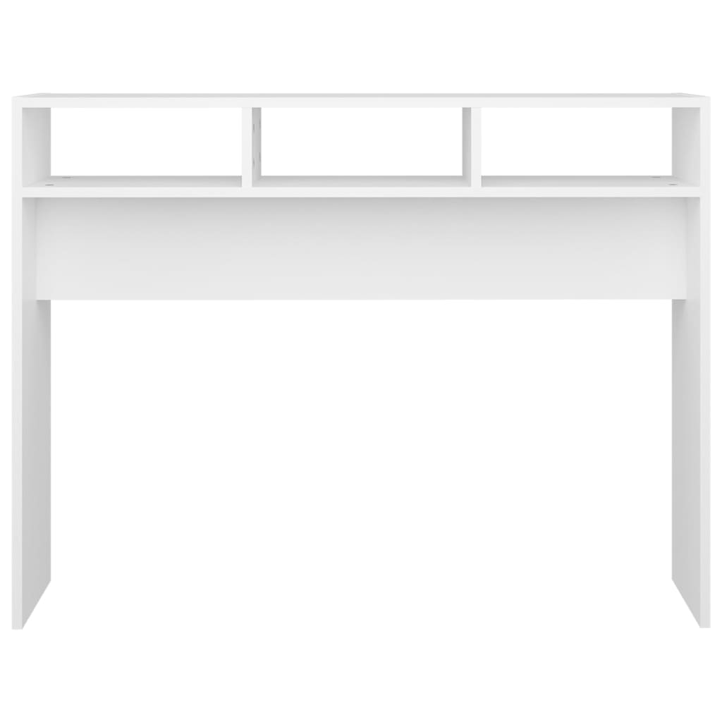 Konzolni stol bijeli 105 x 30 x 80 cm od konstruiranog drva