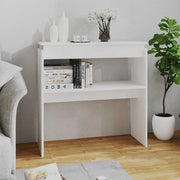 Konzolni stol bijeli 80 x 30 x 80 cm od konstruiranog drva