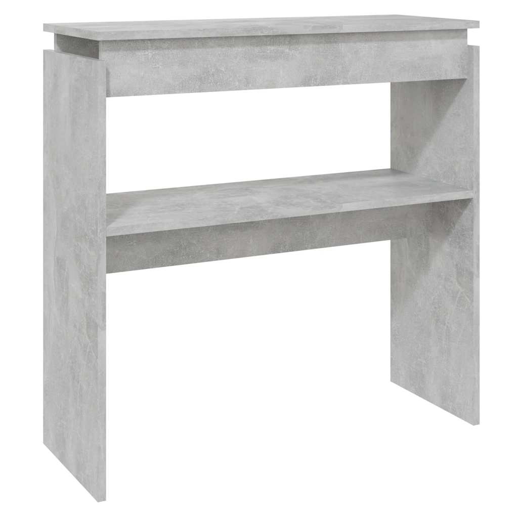 Konzolni stol siva boja betona 80x30x80 cm konstruirano drvo