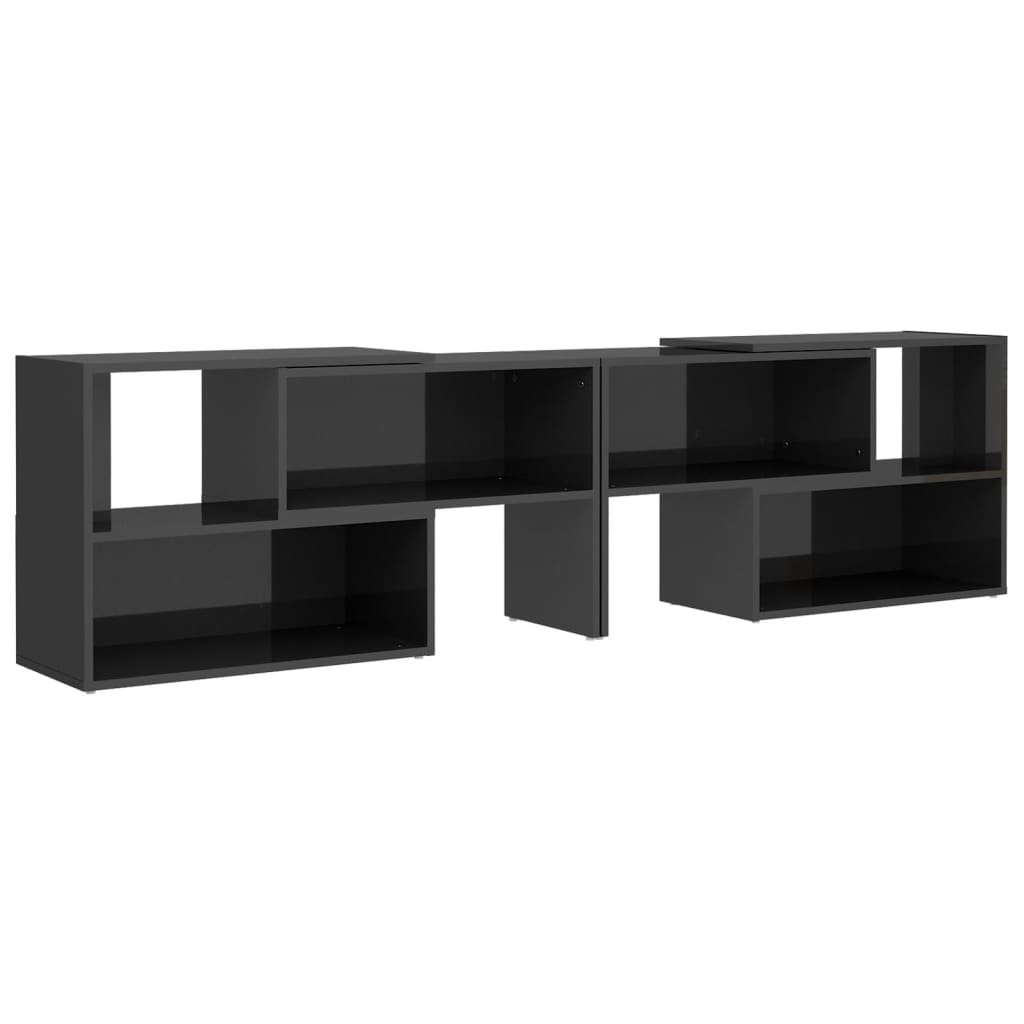 TV ormarić visoki sjaj sivi 149 x 30 x 52 cm konstruirano drvo