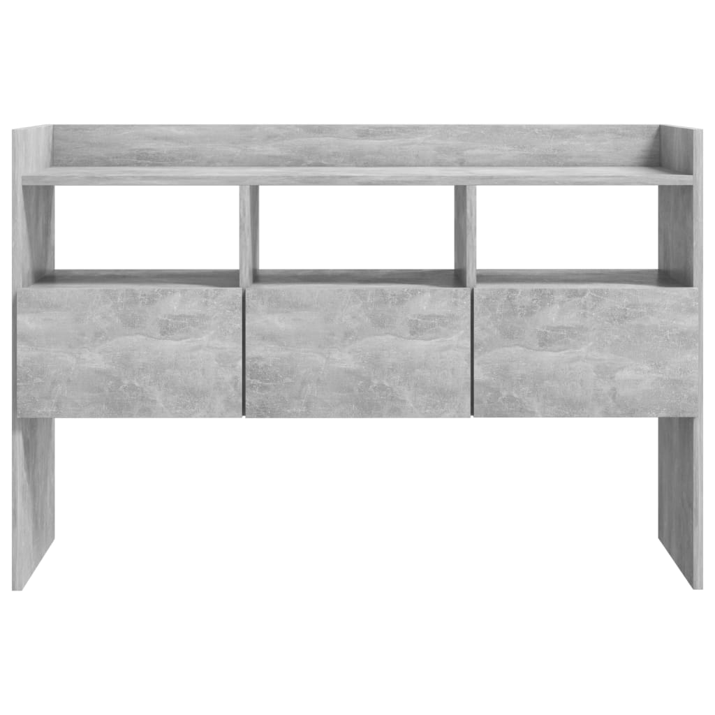 Komoda siva boja betona 105 x 30 x 70 cm konstruirano drvo
