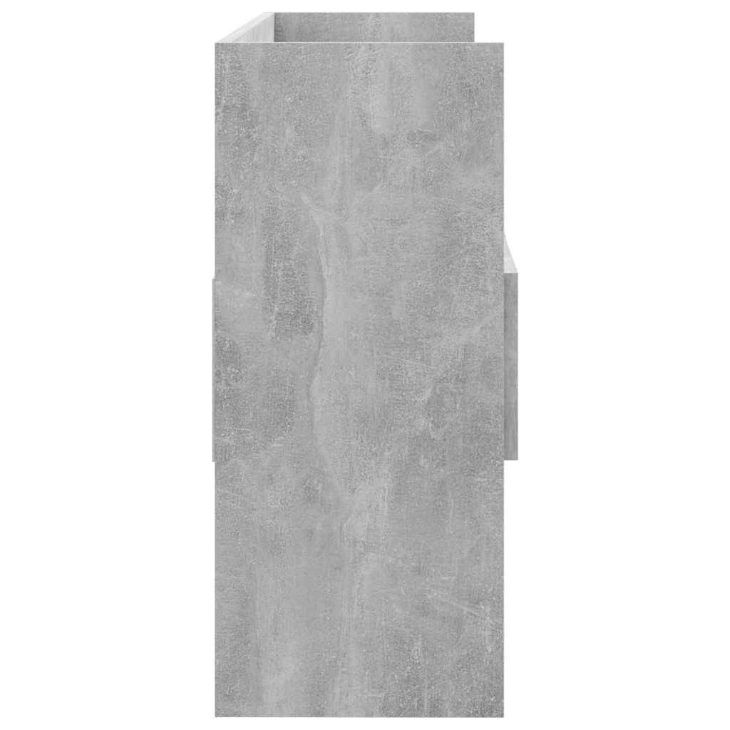 Komoda siva boja betona 105 x 30 x 70 cm konstruirano drvo