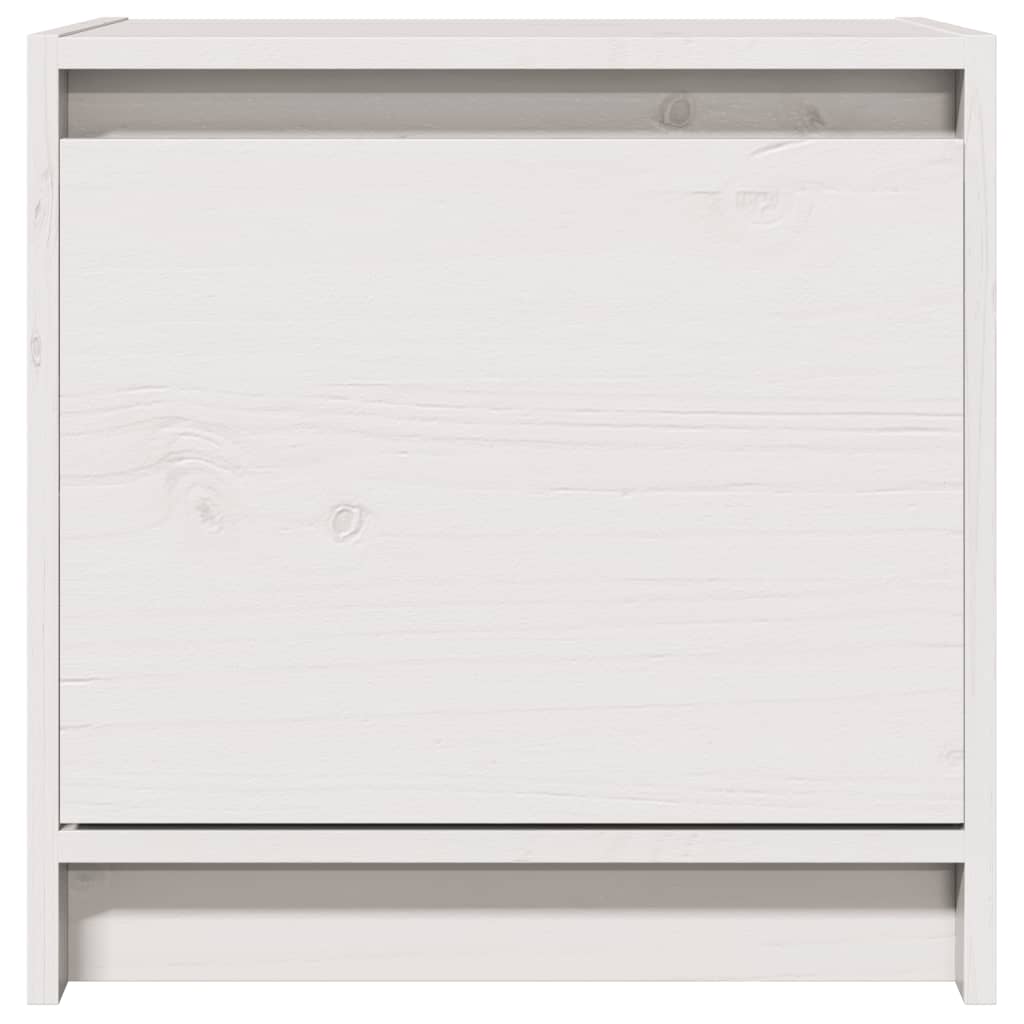 Noćni ormarići 2 kom bijeli 40x30,5x40 cm od masivne borovine
